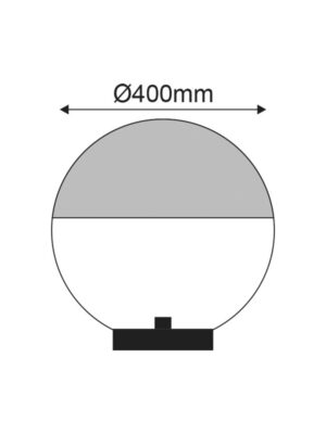 ΜΠΑΛΑ ΦΩΤΙΣΤΙΚΟ ΑΚΡΥΛΙΚΗ ΓΑΛΑΚΤΕΡΗ ΟΠΑΛ ΣΥΜΒΑΤΙΚΟ 1xΕ27 IP45 400x150x430mm