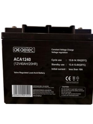 ΜΠΑΤΑΡΙΑ AGM VRLA 12V 40AH/20HR 11,72kg 195X160X175MM