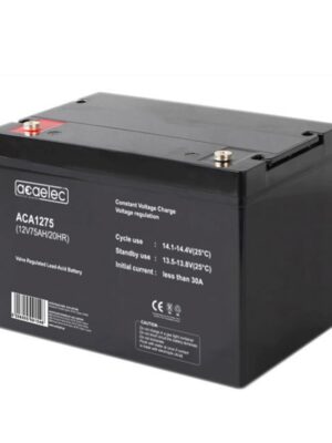 ΜΠΑΤΑΡΙΑ AGM VRLA 12V 75AH/20HR 21,2kg 258X166X217MM