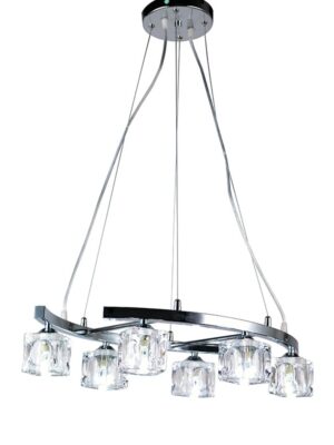 NETTO ΦΩΤΙΣΤΙΚΟ ΚΡΕΜΑΣΤΟ ΧΡΩΜΙΟ ΜΕΤΑΛΛΙΚΟ ΣΥΜΒΑΤΙΚΟ 6ΧG9 IP20 600Χ1000mm