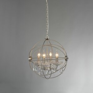 NETTO ΦΩΤΙΣΤΙΚΟ ΚΡΕΜΑΣΤΟ ΣΑΤΕΝ ΝΙΚΕΛΙΟ ΜΕΤΑΛΛΙΚΟ ΣΥΜΒΑΤΙΚΟ 4ΧΕ14 IP20 Φ420Χ1500mm