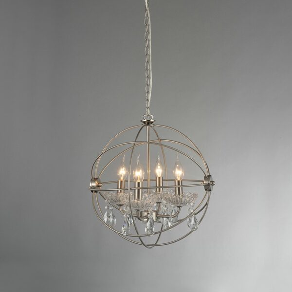 NETTO ΦΩΤΙΣΤΙΚΟ ΚΡΕΜΑΣΤΟ ΣΑΤΕΝ ΝΙΚΕΛΙΟ ΜΕΤΑΛΛΙΚΟ ΣΥΜΒΑΤΙΚΟ 4ΧΕ14 IP20 Φ420Χ1500mm