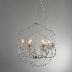 NETTO ΦΩΤΙΣΤΙΚΟ ΚΡΕΜΑΣΤΟ ΣΑΤΕΝ ΝΙΚΕΛΙΟ ΜΕΤΑΛΛΙΚΟ ΣΥΜΒΑΤΙΚΟ 6ΧΕ14 IP20 Φ620Χ1500mm