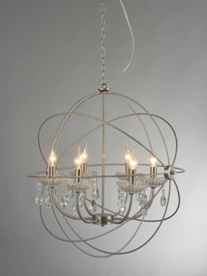 NETTO ΦΩΤΙΣΤΙΚΟ ΚΡΕΜΑΣΤΟ ΣΑΤΕΝ ΝΙΚΕΛΙΟ ΜΕΤΑΛΛΙΚΟ ΣΥΜΒΑΤΙΚΟ 6ΧΕ14 IP20 Φ620Χ1500mm