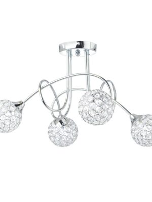 NETTO ΦΩΤΙΣΤΙΚΟ ΚΡΕΜΑΣΤΟ ΧΡΩΜΙΟ ΜΕΤΑΛΛΙΚΟ ΣΥΜΒΑΤΙΚΟ 4ΧG9 IP20 Φ120Χ330mm