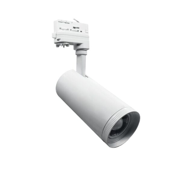 ΛΩΡΙΔΑ LED COB ΦΩΤΙΣΤΙΚΟ ΡΑΓΑΣ AIMY 30W 3000K 3-PH 25-50° 3150LM 230V AC Ra80 ΛΕΥΚΟ