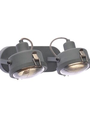 NETTO ΦΩΤΙΣΤΙΚΟ ΟΡΟΦΗΣ ΓΚΡΙ ΜΕΤΑΛΛΙΚΟ ΣΥΜΒΑΤΙΚΟ 2ΧGU10 IP20 260Χ192mm