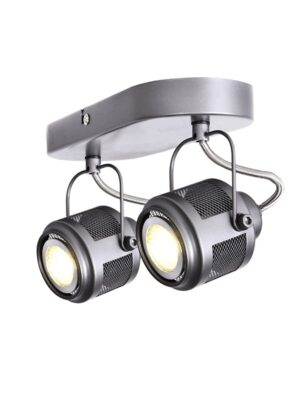 NETTO ΦΩΤΙΣΤΙΚΟ ΟΡΟΦΗΣ ΑΝΘΡΑΚΙ ΑΛΟΥΜΙΝΙΟ ΣΥΜΒΑΤΙΚΟ 2ΧGU10 IP20 240Χ115mm