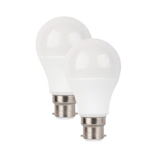 LED SMD B22 A60 DUO PACK 7W 6000K 230V AC 590LM RA80 30000HRS 270°