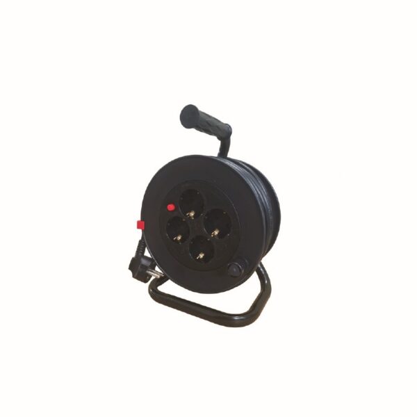 ΣΤΡΟΦΕΙΟ ΚΑΛΩΔΙΟΥ ΠΛΑΣΤΙΚΟ ΑΝΟΙΧΤΟΥ ΤΥΠΟΥ H05VV-F 3X1.5MM2 IP20 15M ΜΑΥΡΟ