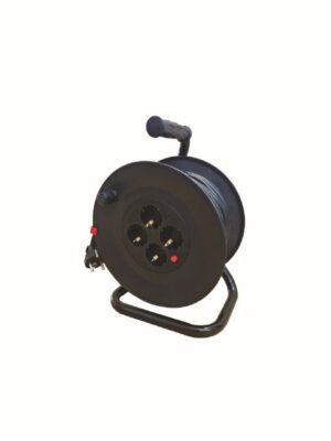 ΣΤΡΟΦΕΙΟ ΚΑΛΩΔΙΟΥ ΠΛΑΣΤΙΚΟ ΑΝΟΙΧΤΟΥ ΤΥΠΟΥ H05VV-F 3X1.5MM2 IP20 25M ΜΑΥΡΟ