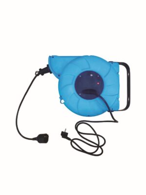 ΣΤΡΟΦΕΙΟ ΚΑΛΩΔΙΟΥ ΑΥΤΟΜΑΤΟ ΚΛΕΙΣΤΟΥ ΤΥΠΟΥ H05VV-F 3X1.5MM2 IP20 15+2M ΜΠΛΕ & ΜΑΥΡΟ