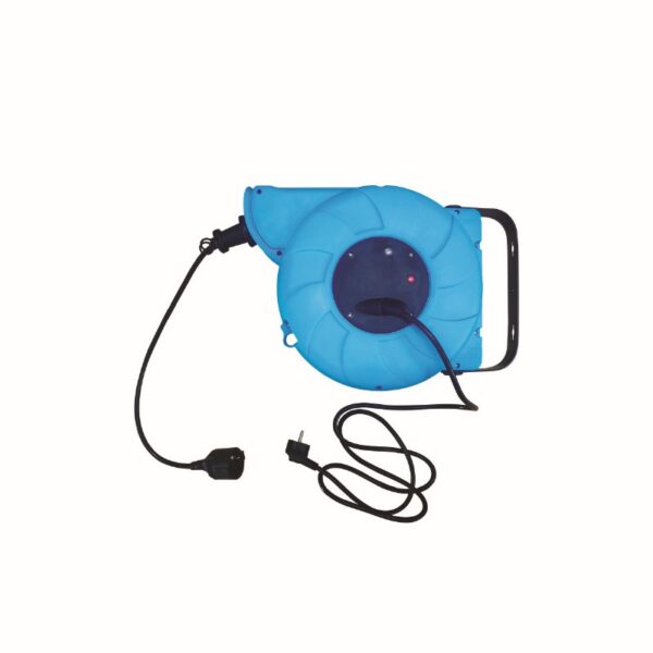 ΣΤΡΟΦΕΙΟ ΚΑΛΩΔΙΟΥ ΑΥΤΟΜΑΤΟ ΚΛΕΙΣΤΟΥ ΤΥΠΟΥ H05VV-F 3X1.5MM2 IP20 15+2M ΜΠΛΕ & ΜΑΥΡΟ