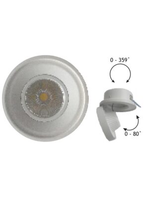 Υ/Κ ΣΠΟΤ ΧΩΝ. ΛΕΥΚΟ ΜΑΤ 10W COBEPISTARLED 4000K 750LM 0-359 0-80