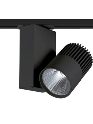 BLACK LED TRACK LIGHT 15W 4000K 2WIRES 36° 1150LM 230V Ra80