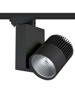 BLACK LED TRACK LIGHT 30W 3000K 4WIRES 36° 2200LM 230V Ra80