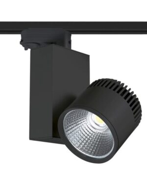 BLACK LED COB ΦΩΤΙΣΤΙΚΟ ΡΑΓΑΣ 45W 3000K 4 ΣΥΡΜΑΤΑ 36° 3200LM 230V AC Ra80