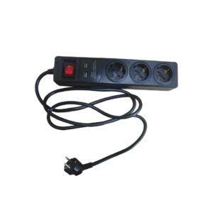 ΠΟΛΥΠΡΙΖΟ 5 ΣΟΥΚΟ ΑΣΦΑΛΕΙΑΣ ΜΕ ΔΙΑΚΟΠΤΗ+2USB 16A IP20 ΜΕ ΚΑΛΩΔΙΟ H05VV-F 3X1.5MM2 1.5m