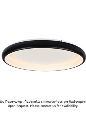 ΟΡΟΦΗΣ Φ/Σ LED 73W DIMMER CCT 5250LM ΜΑΥΡΟ ΜΕΤΑΛΛΙΚΟ D81XH8,5CM DIANA