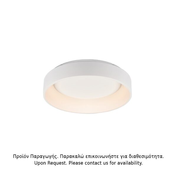 ΟΡΟΦΗΣ Φ/Σ LED 36W DIMMER CCT 3670LM ΛΕΥΚΟ ΜΕΤΑΛΛΙΚΟ D45XH14CM APOLLO