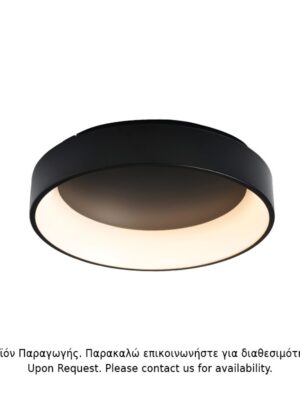ΟΡΟΦΗΣ Φ/Σ LED 48W DIMMER CCT 5350LM ΜΑΥΡΟ ΜΕΤΑΛΛΙΚΟ D60XH14CM APOLLO