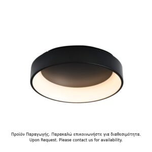 NETTO ΦΩΤΙΣΤΙΚΟ ΟΡΟΡΦΗΣ ΜΑΥΡΟ ΜΑΤ ΜΕΤΑΛΛΙΚΟ LED 48W 3000K 2630Lm IP20 Φ600Χ140mm