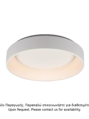 ΟΡΟΦΗΣ Φ/Σ LED 48W DIMMER CCT 5350LM ΛΕΥΚΟ ΜΕΤΑΛΛΙΚΟ D60XH14CM APOLLO