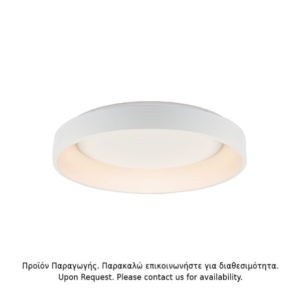 ΟΡΟΦΗΣ Φ/Σ LED 73W DIMMER CCT 5450LM ΛΕΥΚΟ ΜΕΤΑΛΛΙΚΟ D78XH14CM APOLLO