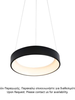 ΚΡΕΜΑΣΤΟ Φ/Σ LED 36W DIMMER CCT 3670LM ΜΑΥΡΟ ΜΕΤΑΛΛΙΚΟ D45XH120CM APOLLO