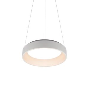 NETTO ΦΩΤΙΣΤΙΚΟ ΚΡΕΜΑΣΤΟ ΛΕΥΚΟ ΜΑΤ ΜΕΤΑΛΛΙΚΟ LED 34W 3000K 1700Lm IP20 Φ450Χ1200mm