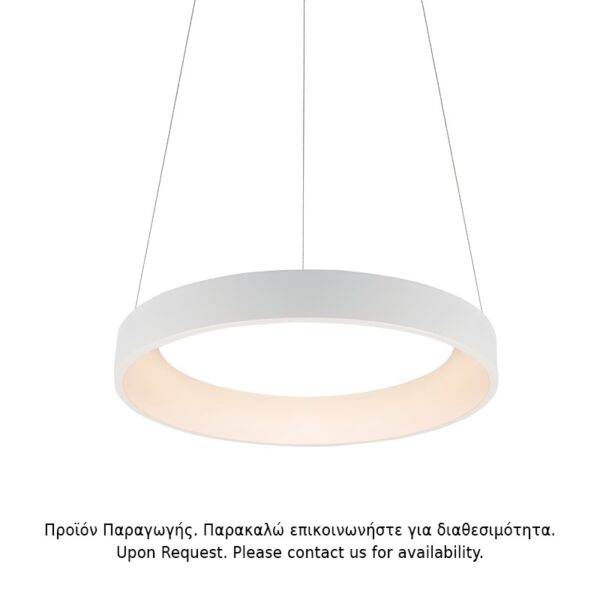 ΚΡΕΜΑΣΤΟ Φ/Σ LED 48W DIMMER CCT 5350LM ΛΕΥΚΟ ΜΕΤΑΛΛΙΚΟ D60XH120CM APOLLO