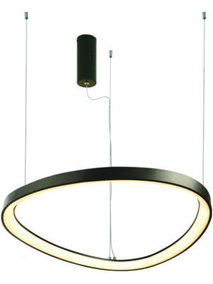 HARMONY-ΦΩΤΙΣΤΙΚΟ ΚΡΕΜΑΣΤΟ ΜΑΥΡΟ ΜΑΤ ΑΛΟΥΜΙΝΙΟΥ LED SMD 33W CCT 3000LM IP20 Φ400Χ1200ΜΜ