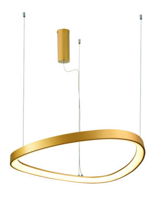 HARMONY-ΦΩΤΙΣΤΙΚΟ ΚΡΕΜΑΣΤΟ ΧΡΥΣΟ ΑΛΟΥΜΙΝΙΟΥ LED SMD 44W CCT 4670LM IP20 Φ600Χ1200ΜΜ