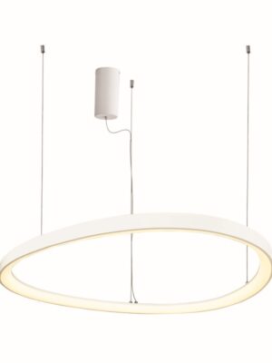 NETTO ΦΩΤΙΣΤΙΚΟ ΚΡΕΜΑΣΤΟ ΛΕΥΚΟ ΜΑΤ ΜΕΤΑΛΛΙΚΟ LED 74W 3000K 6500Lm IP20 Φ800Χ1200mm