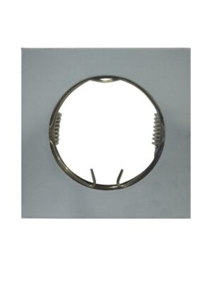 ΣΠΟΤ ΧΩΝΕΥΤΟ ΤΕΤΡΑΓΩΝΟ ΑΛΟΥΜΙΝΙΟ ΜΕΤΑΛΛΙΚΟ ΓΚΡΙ ΣΥΜΒΑΤΙΚΟ 1xG4 IP20 Φ55mm