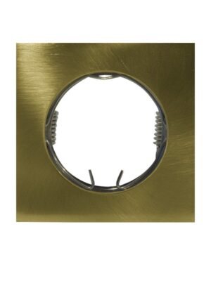 ΣΠΟΤ ΧΩΝΕΥΤΟ ΤΕΤΡΑΓΩΝΟ ΑΛΟΥΜΙΝΙΟ ΧΡΥΣΟ ΜΑΤ ΣΥΜΒΑΤΙΚΟ 1xG4 IP20 Φ55mm