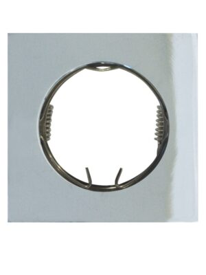 ΣΠΟΤ ΧΩΝΕΥΤΟ ΤΕΤΡΑΓΩΝΟ ΑΛΟΥΜΙΝΙΟ ΝΙΚΕΛ ΣΥΜΒΑΤΙΚΟ 1xGU10 IP20 Φ75mm