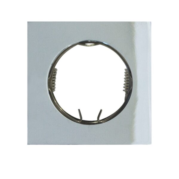 ΣΠΟΤ ΧΩΝΕΥΤΟ ΤΕΤΡΑΓΩΝΟ ΑΛΟΥΜΙΝΙΟ ΝΙΚΕΛ ΣΥΜΒΑΤΙΚΟ 1xGU10 IP20 Φ75mm