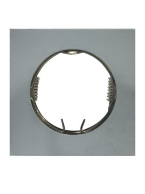 ΣΠΟΤ ΧΩΝΕΥΤΟ ΤΕΤΡΑΓΩΝΟ ΑΛΟΥΜΙΝΙΟ ΜΕΤΑΛΛΙΚΟ ΓΚΡΙ ΣΥΜΒΑΤΙΚΟ 1xGU10 IP20 Φ75mm