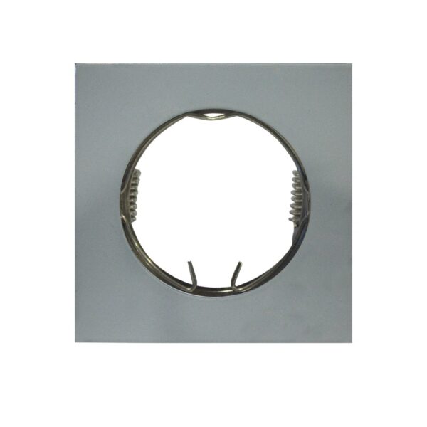 ΣΠΟΤ ΧΩΝΕΥΤΟ ΤΕΤΡΑΓΩΝΟ ΑΛΟΥΜΙΝΙΟ ΜΕΤΑΛΛΙΚΟ ΓΚΡΙ ΣΥΜΒΑΤΙΚΟ 1xGU10 IP20 Φ75mm