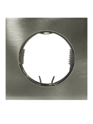 ΣΠΟΤ ΧΩΝΕΥΤΟ ΤΕΤΡΑΓΩΝΟ ΑΛΟΥΜΙΝΙΟ ΝΙΚΕΛ ΜΑΤ ΣΥΜΒΑΤΙΚΟ 1xGU10 IP20 Φ75mm