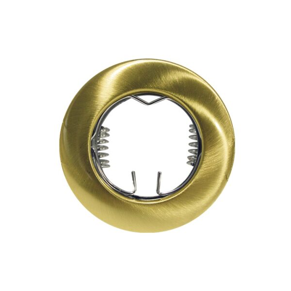 ΣΠΟΤ ΧΩΝΕΥΤΟ ΣΤΡΟΓΓΥΛΟ ΑΛΟΥΜΙΝΙΟ ΧΡΥΣΟ ΜΑΤ ΣΥΜΒΑΤΙΚΟ 1xG4 IP20 Φ61.5mm