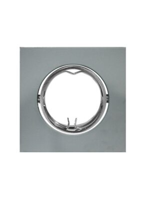 ΣΠΟΤ ΕΣΩΤΕΡΙΚΟΥ ΧΩΡΟΥ ΧΩΝΕΥΤΟ ΚΙΝΗΤΟ ΤΕΤΡΑΓΩΝΟ ΑΛΟΥΜΙΝΙΟ ΜΕΤΑΛΛΙΚΟ ΓΚΡΙ ΣΥΜΒΑΤΙΚΟ 1xGU10 IP20 Φ83mm