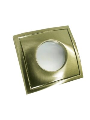 ΣΠΟΤ ΕΣΩΤΕΡΙΚΟΥ ΧΩΡΟΥ ΧΩΝΕΥΤΟ ΚΙΝΗΤΟ ΤΕΤΡΑΓΩΝΟ ΑΛΟΥΜΙΝΙΟ ΜΠΡΟΝΖΕ ΣΥΜΒΑΤΙΚΟ 1xGU10 IP45 Φ82x45mm