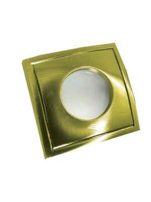 ΣΠΟΤ ΕΣΩΤΕΡΙΚΟΥ ΧΩΡΟΥ ΧΩΝΕΥΤΟ ΚΙΝΗΤΟ ΤΕΤΡΑΓΩΝΟ ΑΛΟΥΜΙΝΙΟ ΧΡΥΣΟ ΜΑΤ ΣΥΜΒΑΤΙΚΟ 1xGU10 IP45 Φ82x45mm