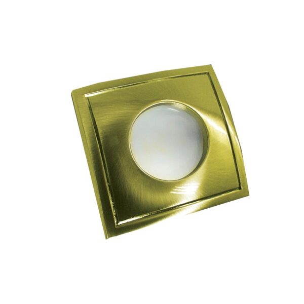 ΣΠΟΤ ΕΣΩΤΕΡΙΚΟΥ ΧΩΡΟΥ ΧΩΝΕΥΤΟ ΚΙΝΗΤΟ ΤΕΤΡΑΓΩΝΟ ΑΛΟΥΜΙΝΙΟ ΧΡΥΣΟ ΜΑΤ ΣΥΜΒΑΤΙΚΟ 1xGU10 IP45 Φ82x45mm