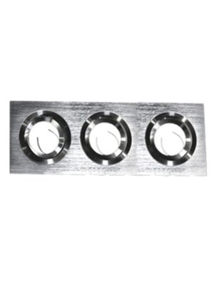 ΣΠΟΤ GU10 ΤΡΙΠΛΟ ΑΛΟΥΜΙΝΙΟΥ 252Χ92Χ20mm