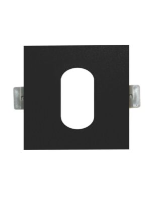 ΣΠΟΤ ΕΔΩΤΕΡΙΚΟΥ ΧΩΡΟΥ ΧΩΝΕΥΤΟ ΚΕΝΟ 617 ΤΕΤΡΑΓΩΝΟ ΑΛΟΥΜΙΝΙΟ ΜΑΥΡΟ ΣΥΜΒΑΤΙΚΟ 1xGU10 IP20 Φ88mm