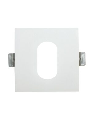 ΣΠΟΤ ΕΔΩΤΕΡΙΚΟΥ ΧΩΡΟΥ ΧΩΝΕΥΤΟ ΚΕΝΟ 617 ΤΕΤΡΑΓΩΝΟ ΑΛΟΥΜΙΝΙΟ ΛΕΥΚΟ ΣΥΜΒΑΤΙΚΟ 1xGU10 IP20 Φ88mm