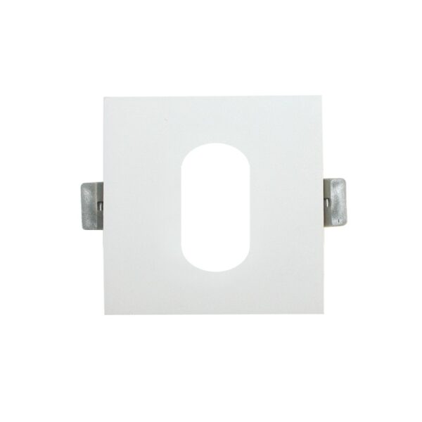 ΣΠΟΤ ΕΔΩΤΕΡΙΚΟΥ ΧΩΡΟΥ ΧΩΝΕΥΤΟ ΚΕΝΟ 617 ΤΕΤΡΑΓΩΝΟ ΑΛΟΥΜΙΝΙΟ ΛΕΥΚΟ ΣΥΜΒΑΤΙΚΟ 1xGU10 IP20 Φ88mm